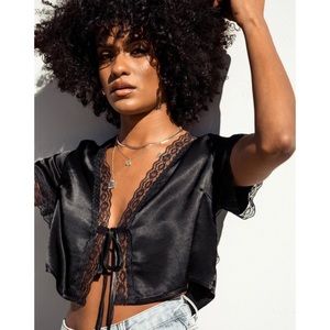 Princess Polly Vintage Tie Up Top